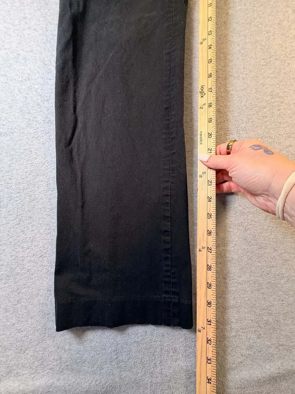 Banana Republic Straight Dress Chino Size 33/34 Black Pants